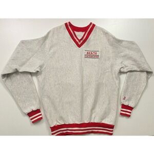Vintage Sweatshirt Beach Coaching New Jersey Collage XL Made In USA Neff